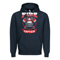 Navy fire captain firefighter fireman job Zipper Hoodie - tuanDangUi