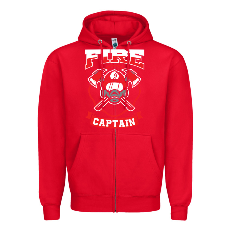 Fire Captain Firefighter Fireman Job Zipper Hoodie by tuanDangUi | Teevron