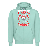 Seafoam fire captain firefighter fireman job Zipper Hoodie - tuanDangUi