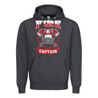 Smoke fire captain firefighter fireman job Zipper Hoodie - tuanDangUi
