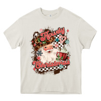 Cream western howdy christmas Heavy Core Tee - MaliasSmallBusiness