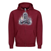 Burgundy dishonored   corvo Zipper Hoodie - tuanDangUi