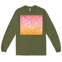 Army Green orange pink ombre glitter Long Sleeve Tee - TumblerDesignByShophia