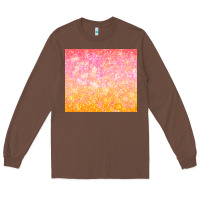 Chestnut orange pink ombre glitter Long Sleeve Tee - TumblerDesignByShophia