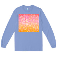 Colony Blue orange pink ombre glitter Long Sleeve Tee - TumblerDesignByShophia