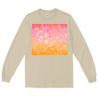 Mushroom orange pink ombre glitter Long Sleeve Tee - TumblerDesignByShophia