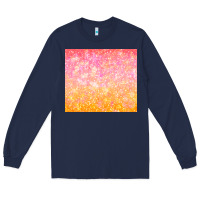 Navy orange pink ombre glitter Long Sleeve Tee - TumblerDesignByShophia