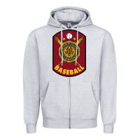 Heather Grey american legion baseball Zipper Hoodie - tuanDangUi