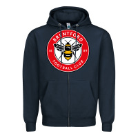 Navy brentford Zipper Hoodie - tuanDangUi
