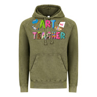 Vintage Olive art teacher Vintage Hoodie - NancyCooperArtShop