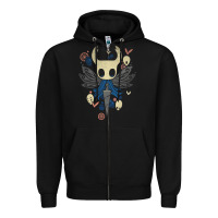 Black awesome pursuing lofty mysterious quest hollow kni Zipper Hoodie - tuanDangUi