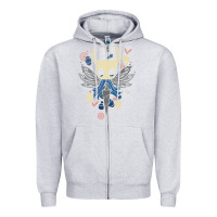 Heather Grey awesome pursuing lofty mysterious quest hollow kni Zipper Hoodie - tuanDangUi