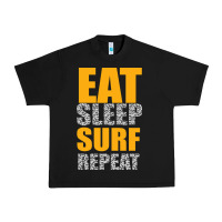Black eat sleep surf repeat Urban Heavy Tee - Bettercallsaul
