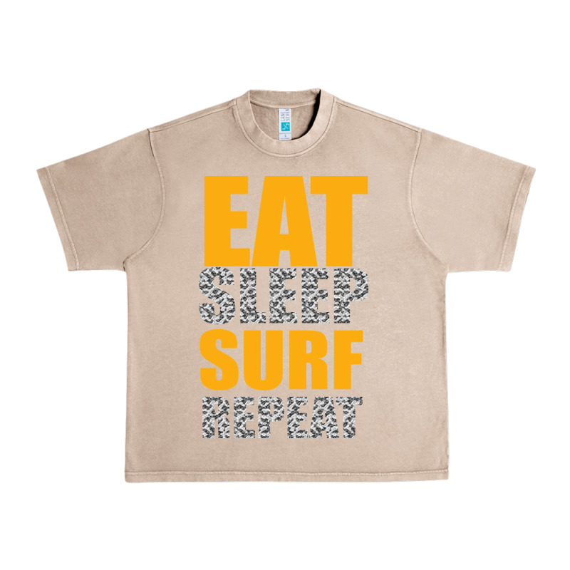 Eat Sleep Surf Repeat Urban Heavy Tee by Bettercallsaul | Teevron