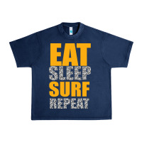Navy eat sleep surf repeat Urban Heavy Tee - Bettercallsaul