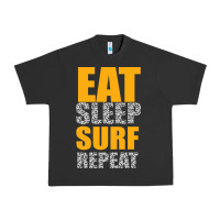 Pigment Black eat sleep surf repeat Urban Heavy Tee - Bettercallsaul