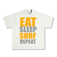 Pistachio eat sleep surf repeat Urban Heavy Tee - Bettercallsaul