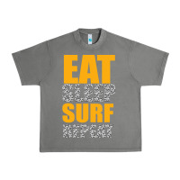 Tornado eat sleep surf repeat Urban Heavy Tee - Bettercallsaul