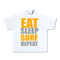 White eat sleep surf repeat Urban Heavy Tee - Bettercallsaul