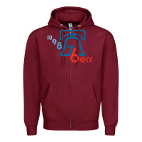 Burgundy bell,76ers Zipper Hoodie - tuanDangUi