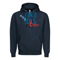 Navy bell,76ers Zipper Hoodie - tuanDangUi