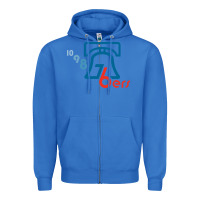 True Royal bell,76ers Zipper Hoodie - tuanDangUi