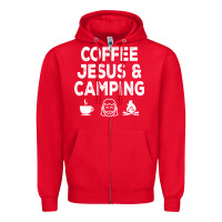 Red camp camping camper campfire campsite hiking gift Zipper Hoodie - tuanDangUi