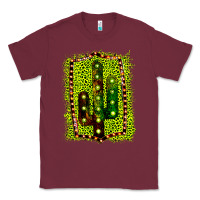 Burgundy Cactus Leopard Frame Classic Tee - Bettercallsaul