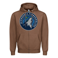 Chestnut the timberwolves Zipper Hoodie - tuanDangUi