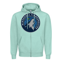 Seafoam the timberwolves Zipper Hoodie - tuanDangUi