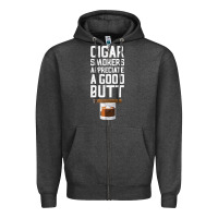 Charcoal Heather funny cigar smoker humidor gift set cigar lover sm Zipper Hoodie - tuanDangUi