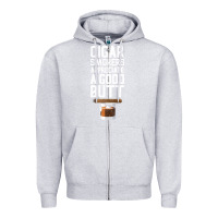 Heather Grey funny cigar smoker humidor gift set cigar lover sm Zipper Hoodie - tuanDangUi