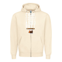 Sandshell funny cigar smoker humidor gift set cigar lover sm Zipper Hoodie - tuanDangUi