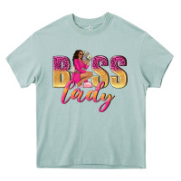 Boss Lady Afro Woman Heavy Core Tee | Teevron