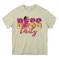 Mossy boss lady afro woman Heavy Core Tee - NancyCooperArtShop