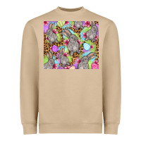 Mushroom Easter bunnys eggs Heavyweight Sweatshirt - OliviaCreatesArt