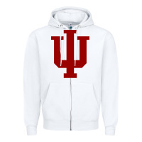 White indiana hoosiers Zipper Hoodie - tuanDangUi