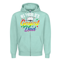 Seafoam 1 worlds gayest dad funny fathers day lgbt pride r Zipper Hoodie - tuanDangUi