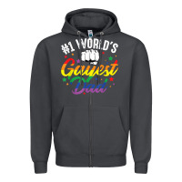 Smoke 1 worlds gayest dad funny fathers day lgbt pride r Zipper Hoodie - tuanDangUi