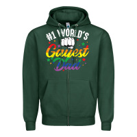 Sports Green 1 worlds gayest dad funny fathers day lgbt pride r Zipper Hoodie - tuanDangUi