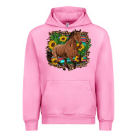 Fuchsia Pink western horse cactus sunflowers serape leopard  turquoise wooden Urban Hoodie - Artiststas