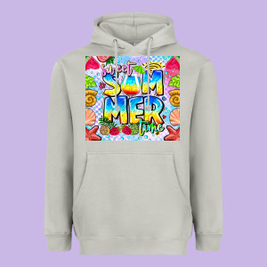 Summer Time Heavyweight Hoodie Designed By Cowhidedigitalart
