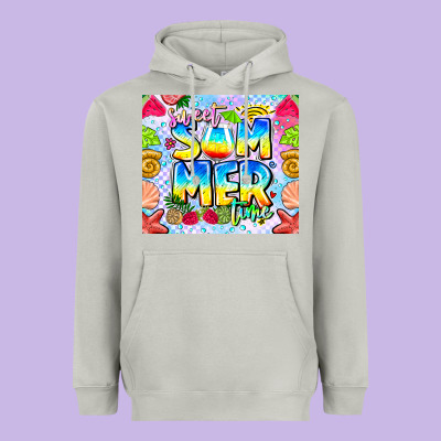 Summer Time Heavyweight Hoodie Designed By Cowhidedigitalart