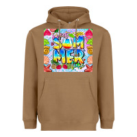 Toasted Coconut summer time Heavyweight Hoodie - CowhideDigitalArt