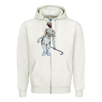 Oatmeal Heather silent hill nurse Zipper Hoodie - tuanDangUi