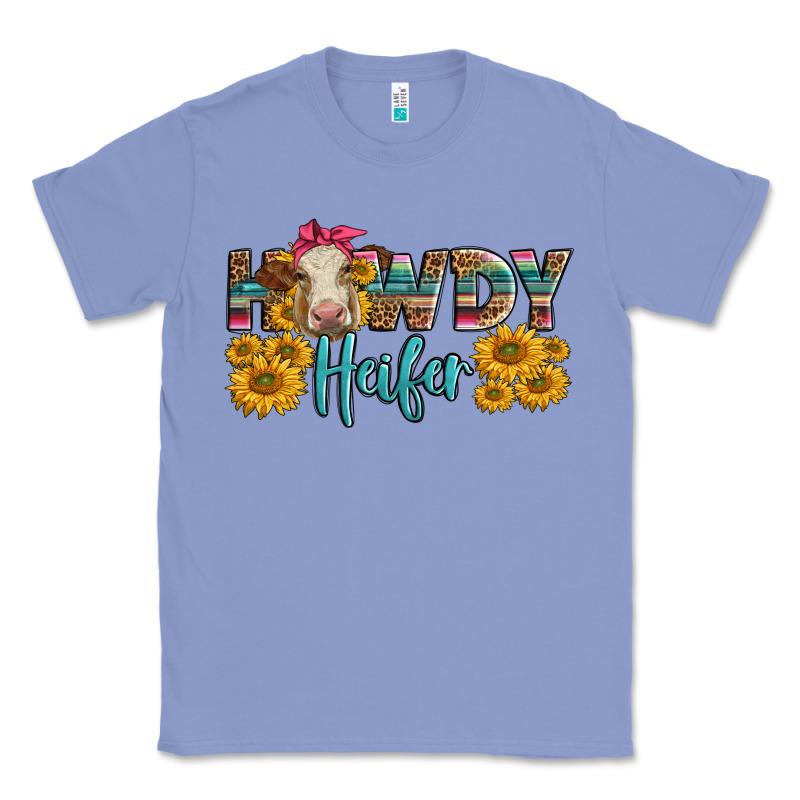 Western Howdy Heifer With Charolais Cow Classic Tee by LillyAllenDesigns | Teevron