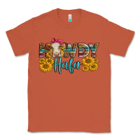 Copper Western Howdy Heifer With Charolais Cow Classic Tee - LillyAllenDesigns