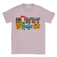 Lilac Western Howdy Heifer With Charolais Cow Classic Tee - LillyAllenDesigns