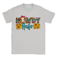 Moon Dust Western Howdy Heifer With Charolais Cow Classic Tee - LillyAllenDesigns