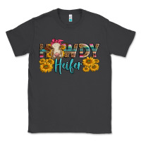Smoke Western Howdy Heifer With Charolais Cow Classic Tee - LillyAllenDesigns